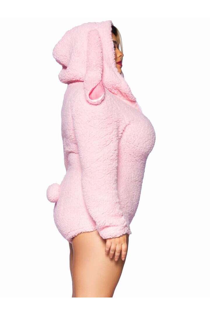 Leg Avenue Plus Cuddle Bunny Costume in Pink 2