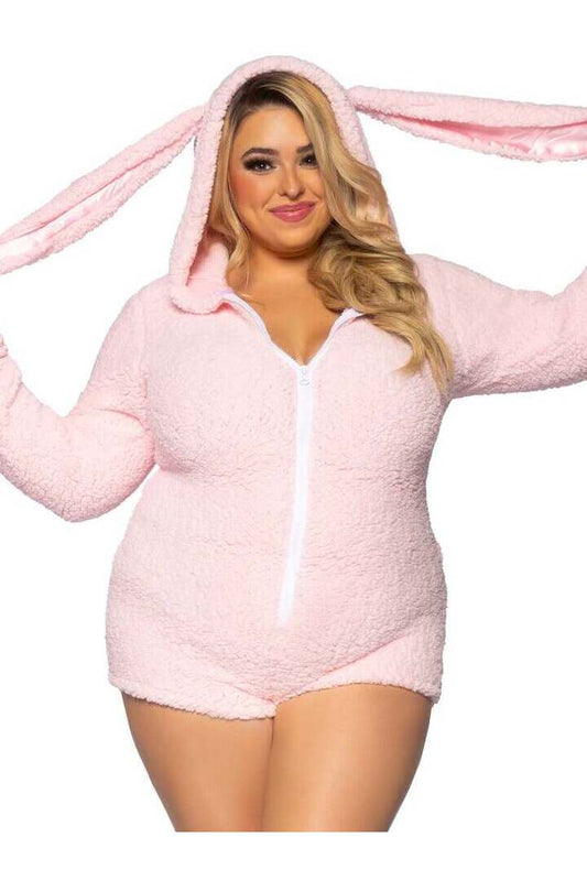 Leg Avenue Plus Cuddle Bunny Costume in Pink