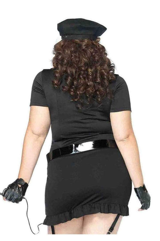 Leg Avenue Plus Dirty Cop Costume in Black 1