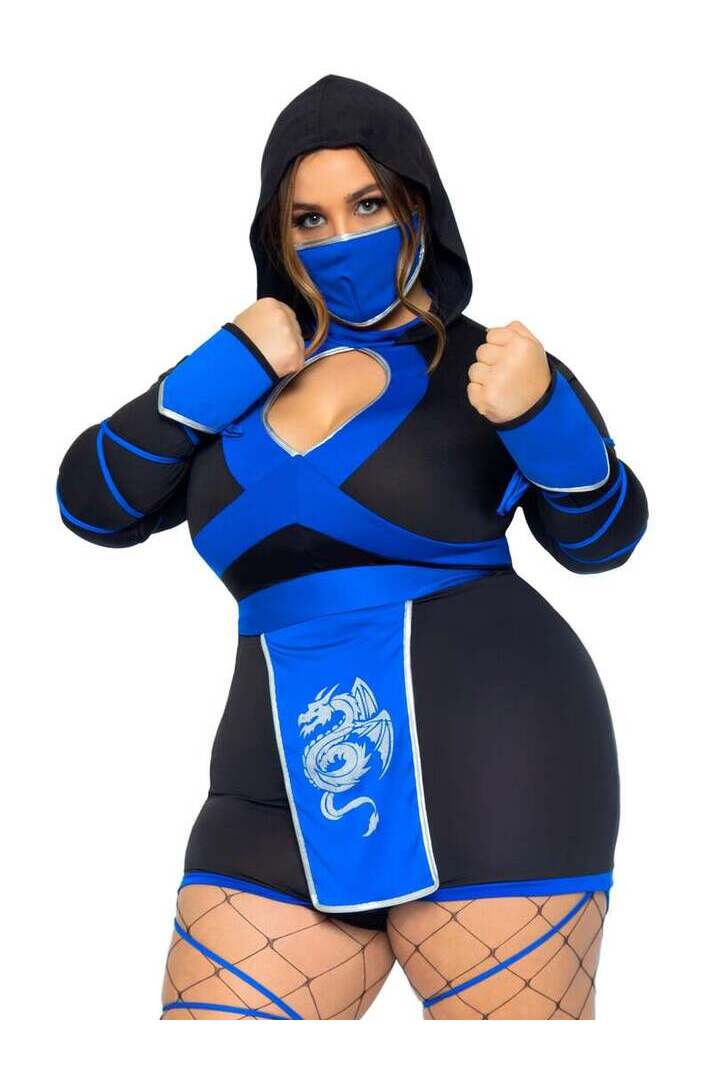 Leg Avenue Plus Dragon Ninja Costume 2