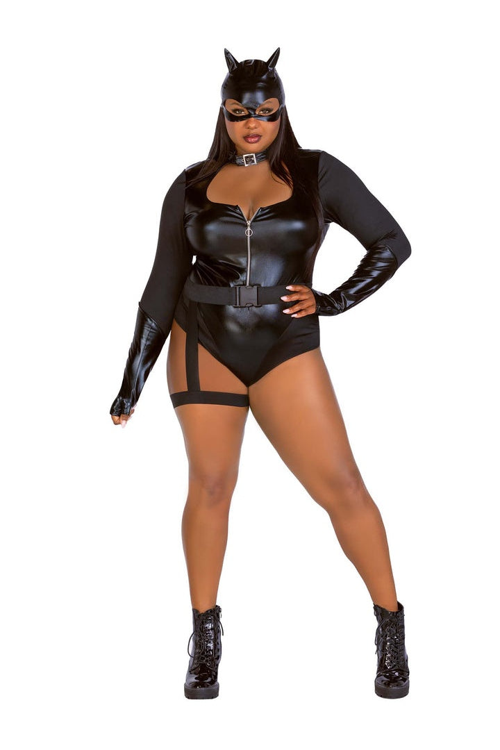Leg Avenue Plus Fierce Feline Costume Black 3