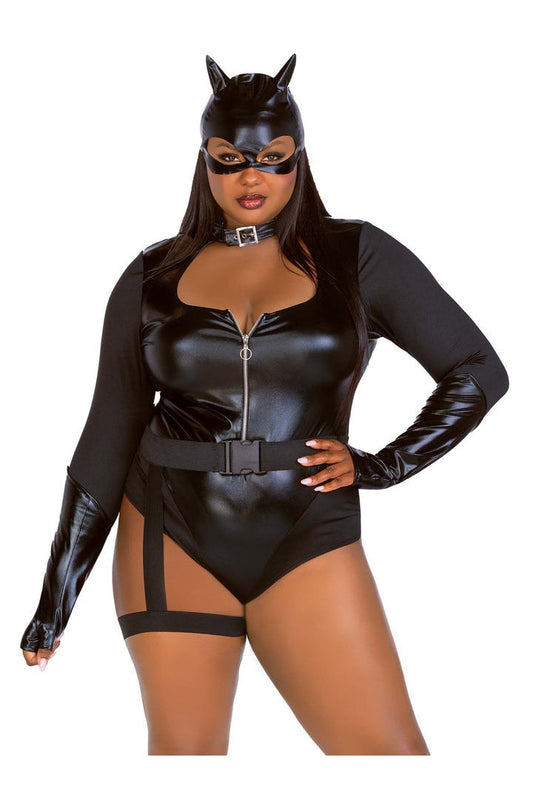 Leg Avenue Plus Fierce Feline Costume Black 5