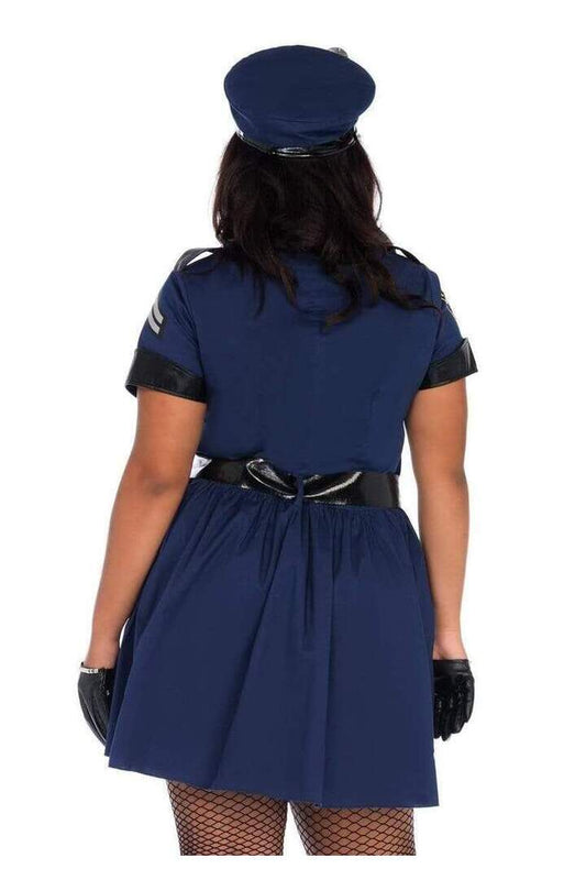 Leg Avenue Plus Flirty Cop Costume in Blue 1