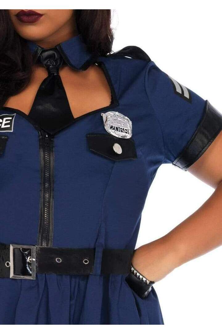 Leg Avenue Plus Flirty Cop Costume in Blue 3