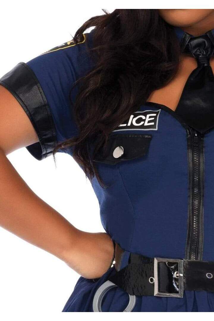 Leg Avenue Plus Flirty Cop Costume in Blue 4