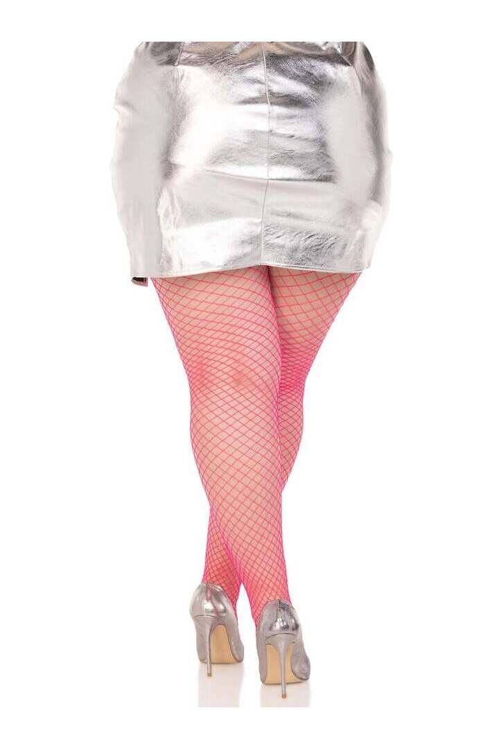 Leg Avenue Plus Gaia Spandex Net Industrial Tights in 1X/2X 15