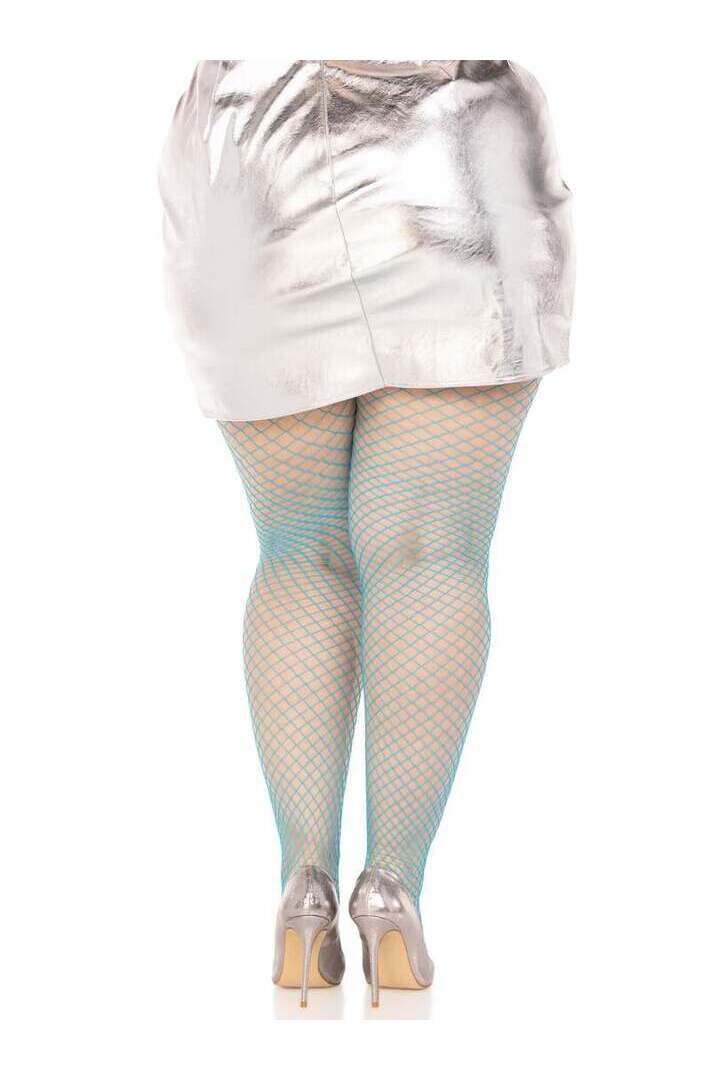 Leg Avenue Plus Gaia Spandex Net Industrial Tights in 1X/2X 19