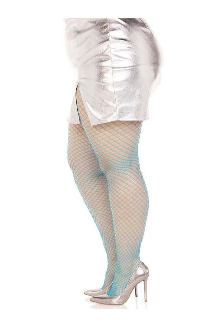 Leg Avenue Plus Gaia Spandex Net Industrial Tights in 1X/2X 20
