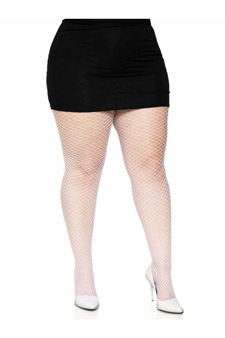 Leg Avenue Plus Gaia Spandex Net Industrial Tights in 1X/2X 3