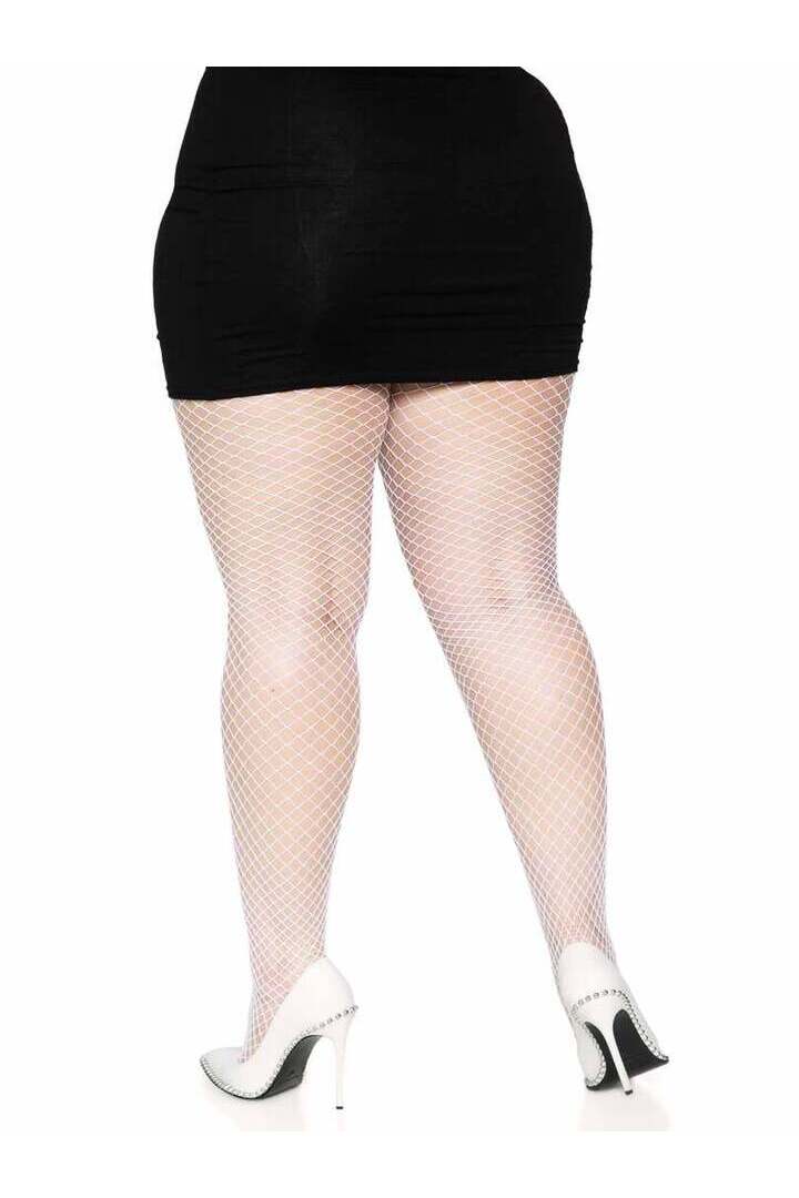 Leg Avenue Plus Gaia Spandex Net Industrial Tights in 1X/2X 4