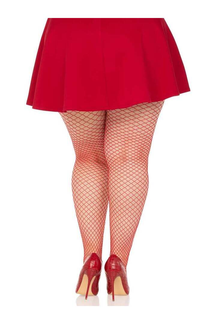 Leg Avenue Plus Gaia Spandex Net Industrial Tights in 1X/2X 6