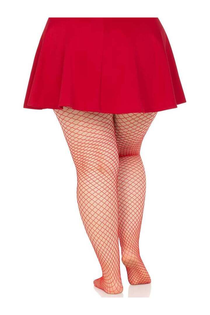 Leg Avenue Plus Gaia Spandex Net Industrial Tights in 1X/2X 8