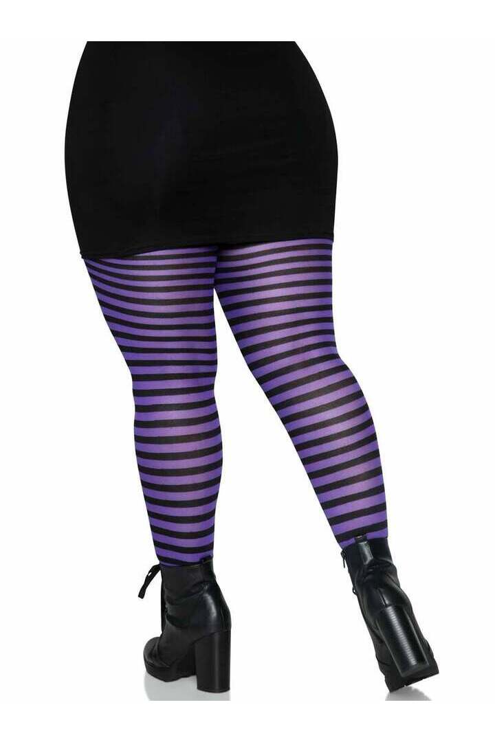 Leg Avenue Plus Jada Striped Women's Tights 11