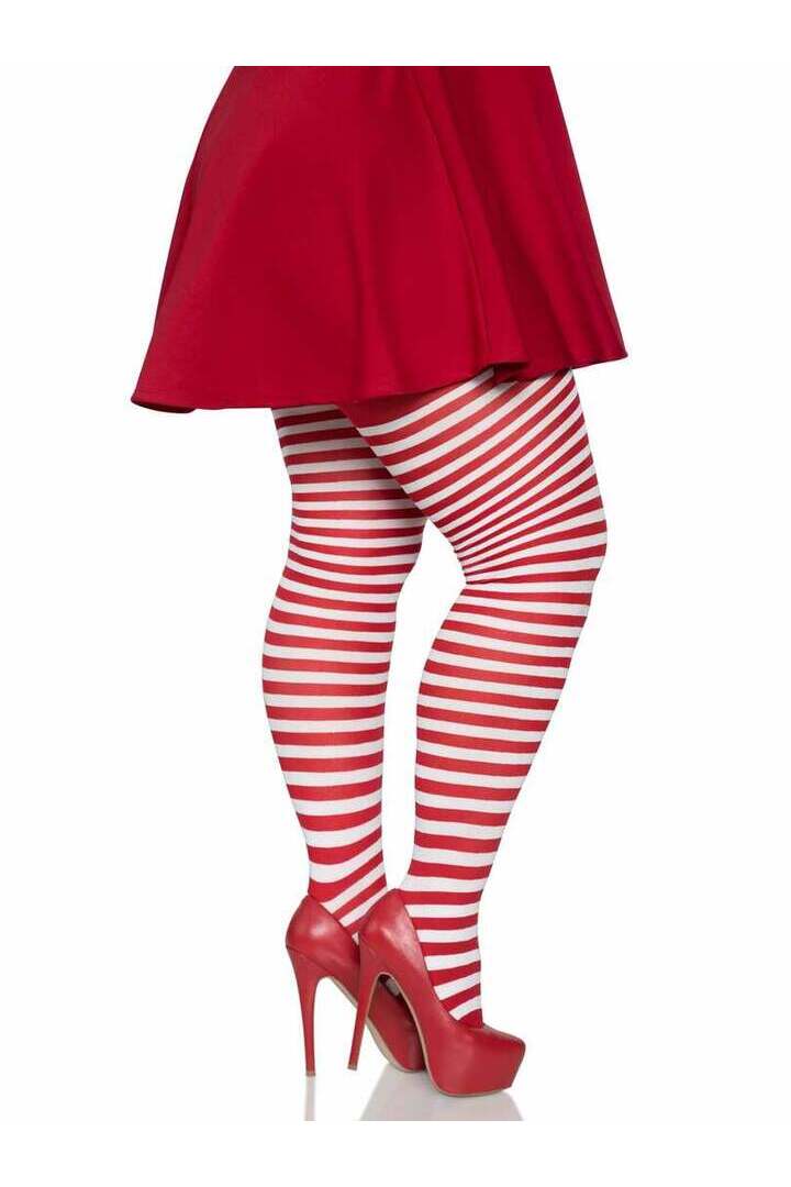 Leg Avenue Plus Jada Striped Women's Tights 16
