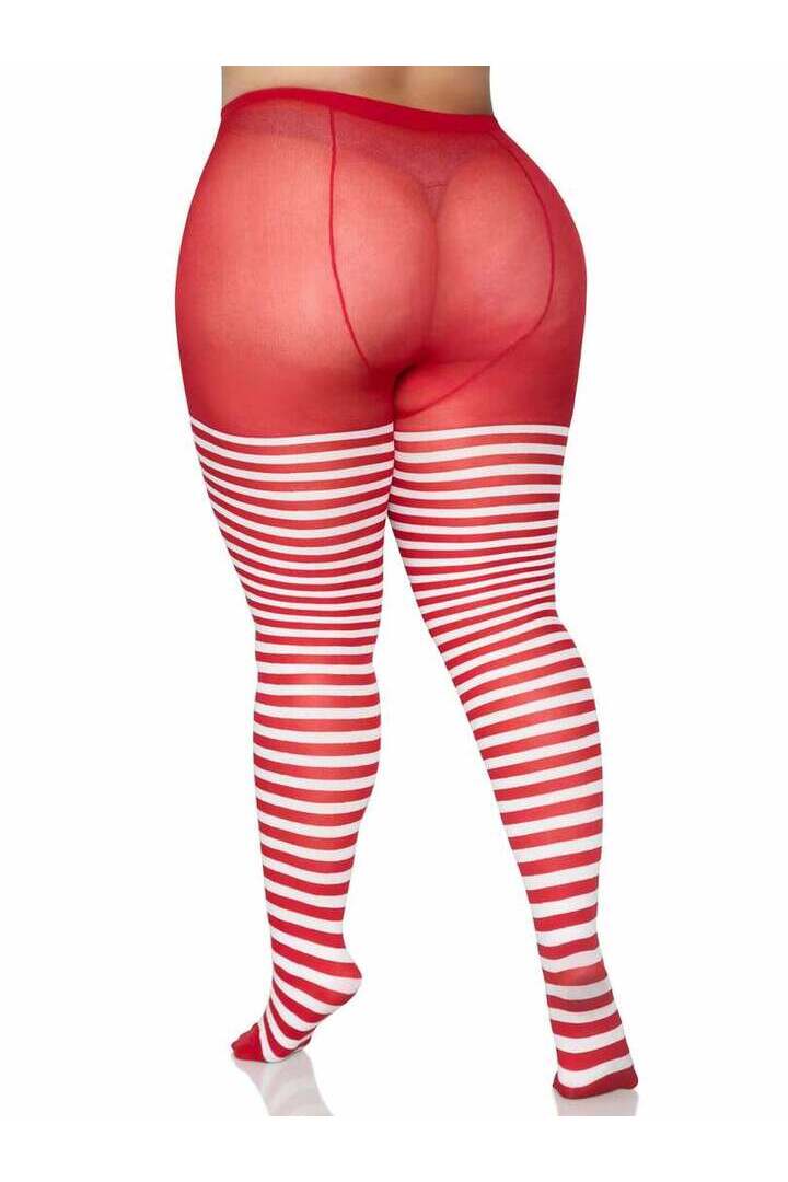 Leg Avenue Plus Jada Striped Women's Tights 19