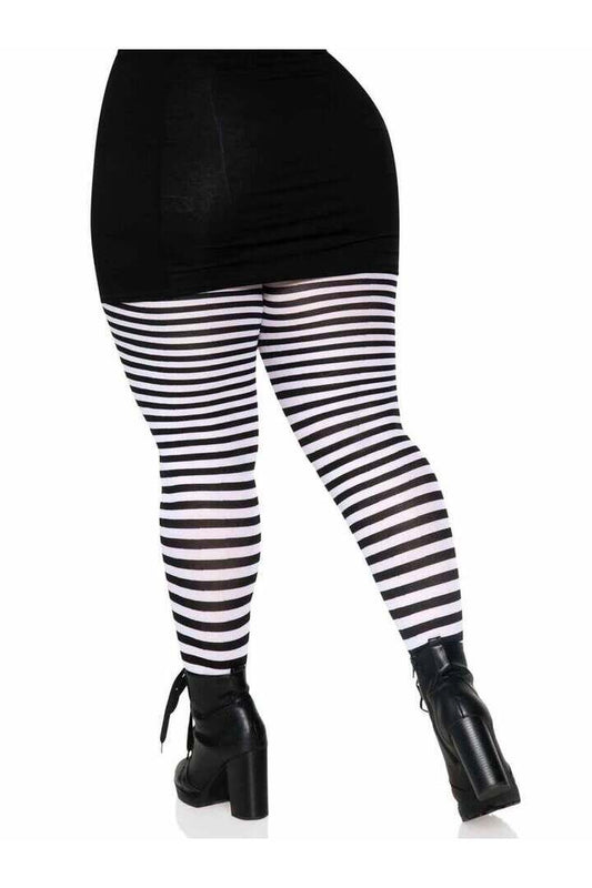 Leg Avenue Plus Jada Striped Women's Tights 1