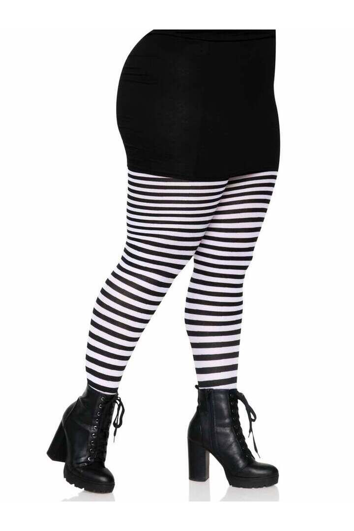 Leg Avenue Plus Jada Striped Women's Tights 4