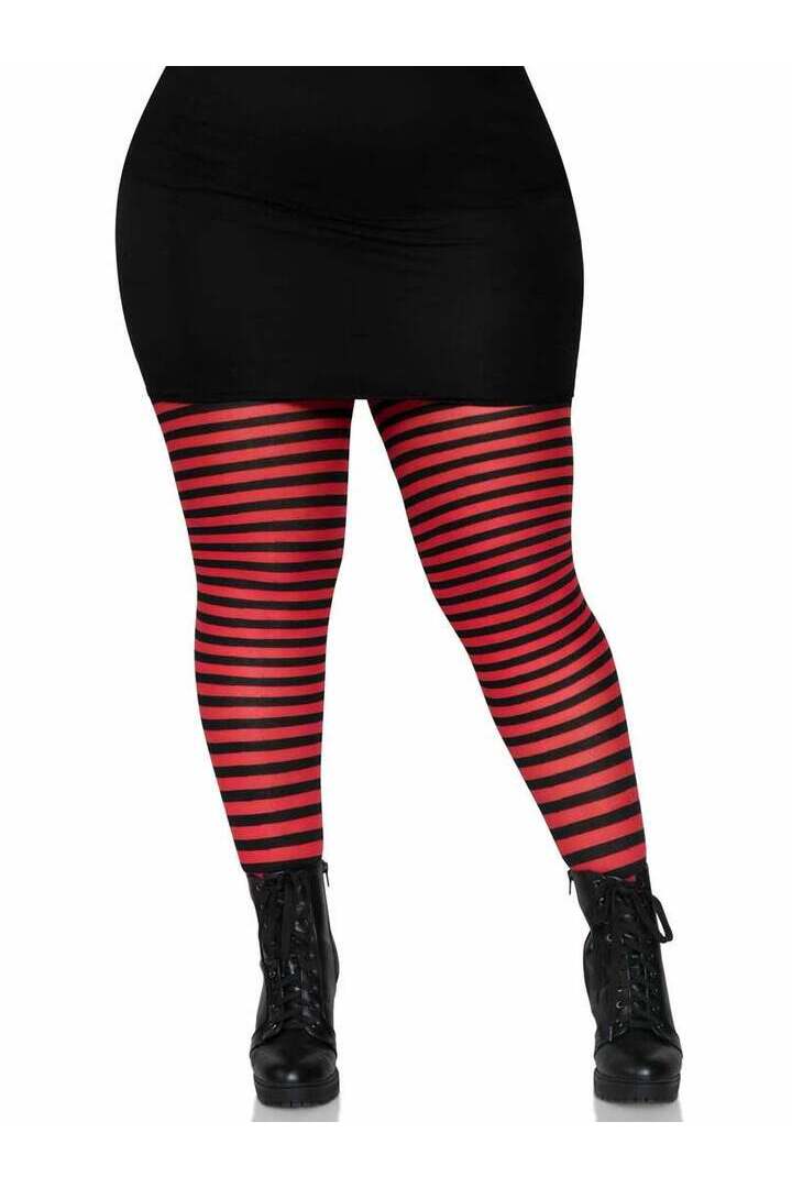 Leg Avenue Plus Jada Striped Women's Tights 5