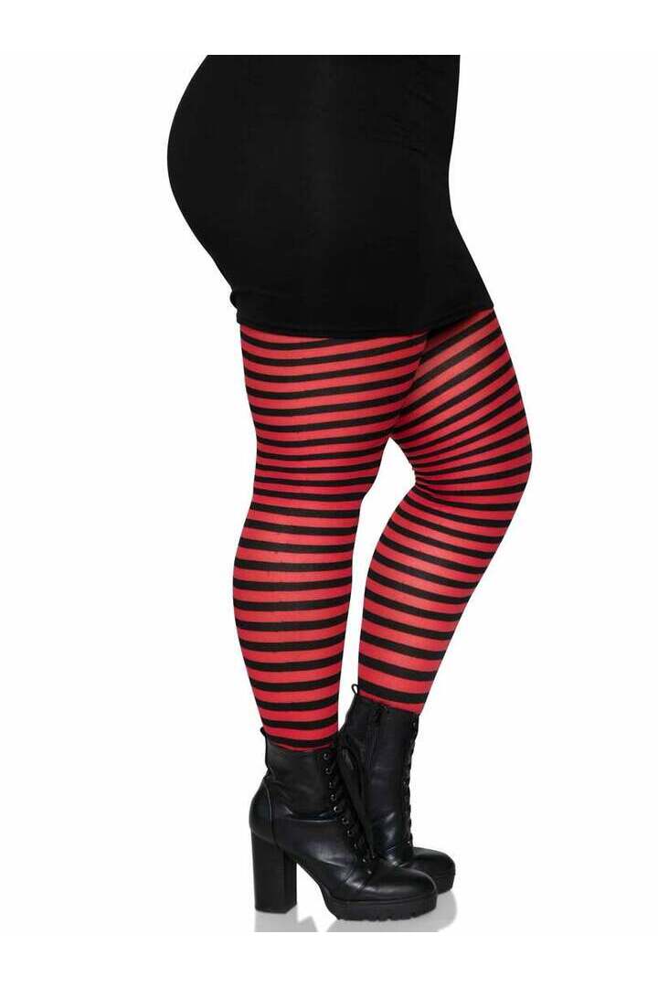 Leg Avenue Plus Jada Striped Women's Tights 6