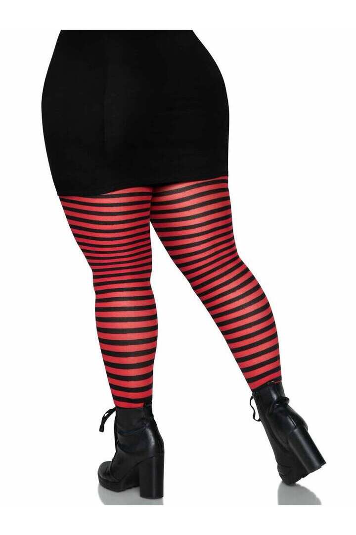 Leg Avenue Plus Jada Striped Women's Tights 7