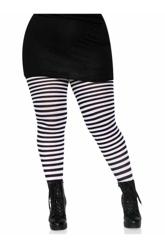 Leg Avenue Plus Jada Striped Women's Tights