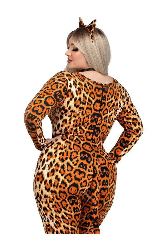 Leg Avenue Plus Leopard Print Cougar Costume in Leopard 1