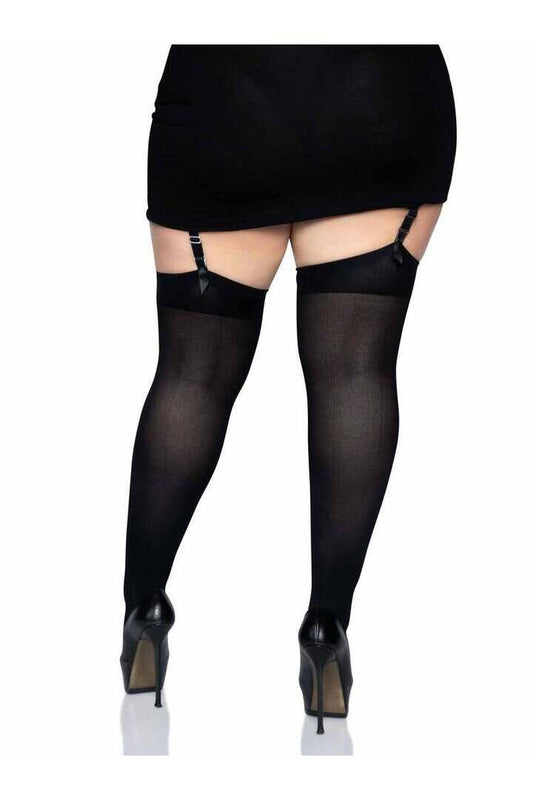 Leg Avenue Plus Luna Thigh High Stockings in Queen Size 1