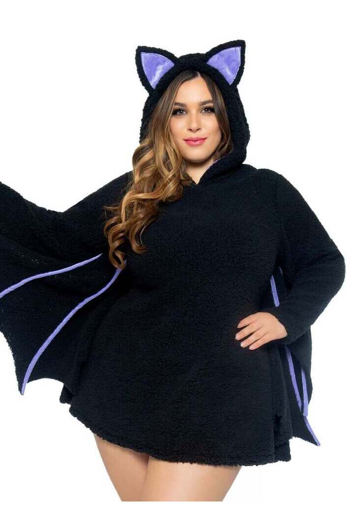 Leg Avenue Plus Moonlight Bat Costume in Black 2