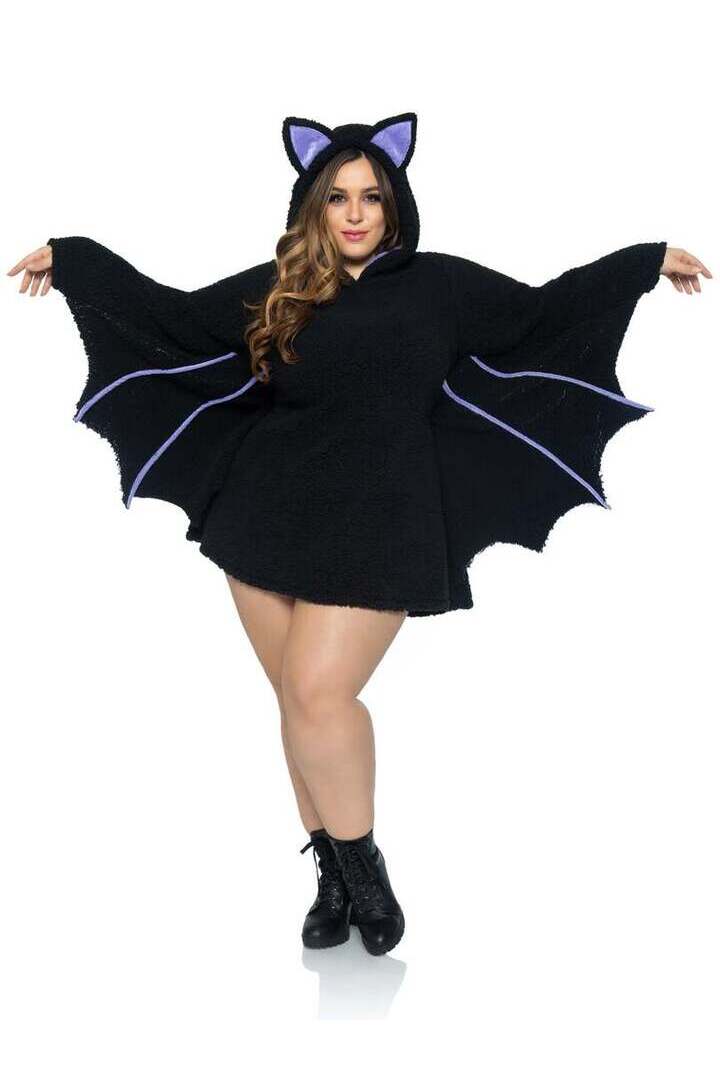 Leg Avenue Plus Moonlight Bat Costume in Black 5