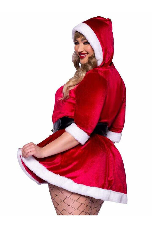 Leg Avenue Plus Mrs Claus Costume in Red/White 1