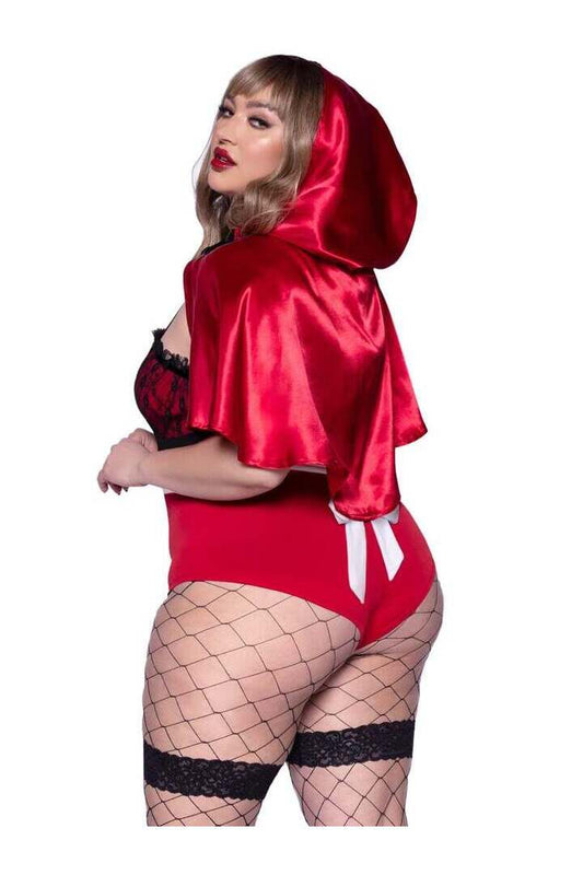 Leg Avenue Plus Naughty Miss Red Riding Hood Costume in Red/Black 1
