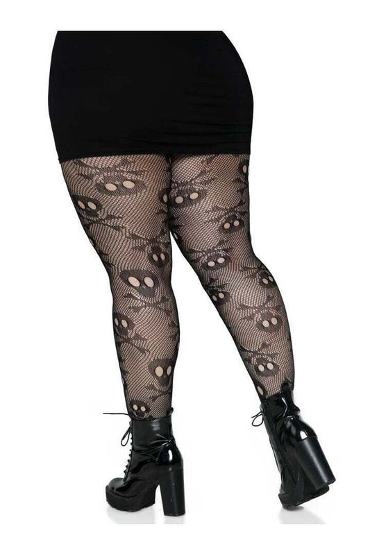 Leg Avenue Plus Pirate Booty Fishnet Tights Black in 1X/2X 1