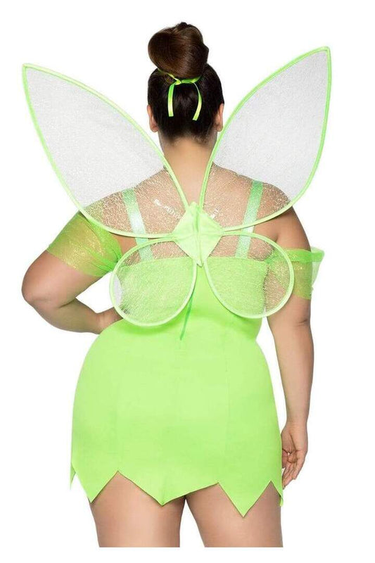 Leg Avenue Plus Pretty Pixie With Wings Costume in Green 1