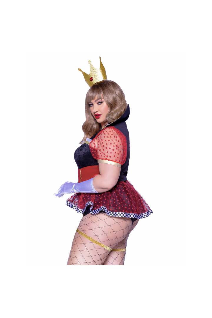 Leg Avenue Plus Ravishing Red Queen Costume Red/Black 2