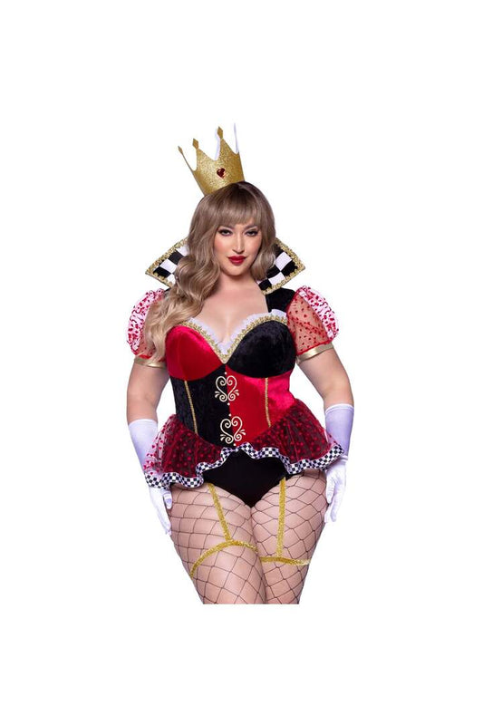 Leg Avenue Plus Ravishing Red Queen Costume Red/Black
