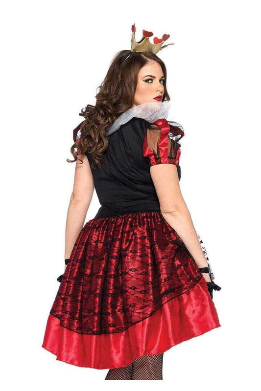 Leg Avenue Plus Royal Red Queen Costume in Red/Black 1