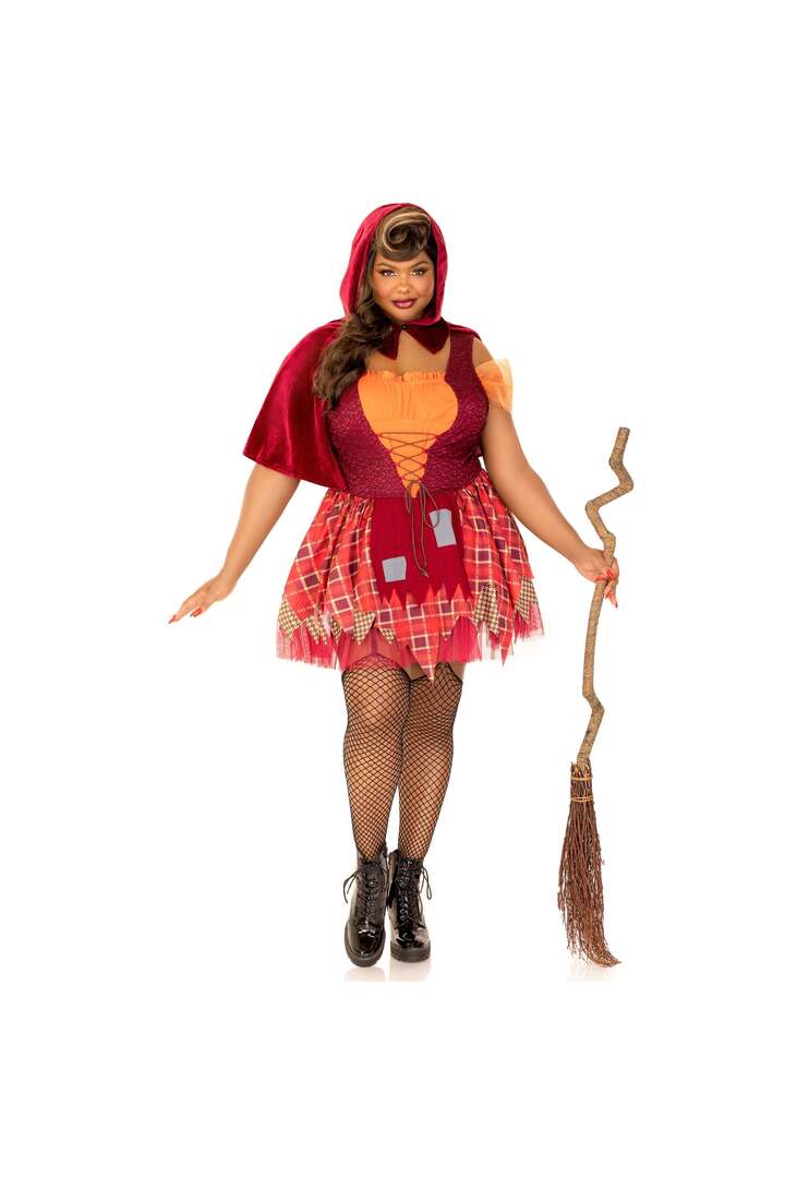 Leg Avenue Plus Salem Sweetie Costume Orange 3