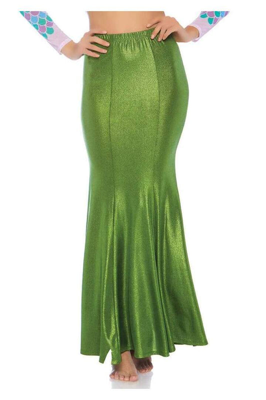 Leg Avenue Plus Shimmer Spandex Mermaid Costume Maxi Skirt 1