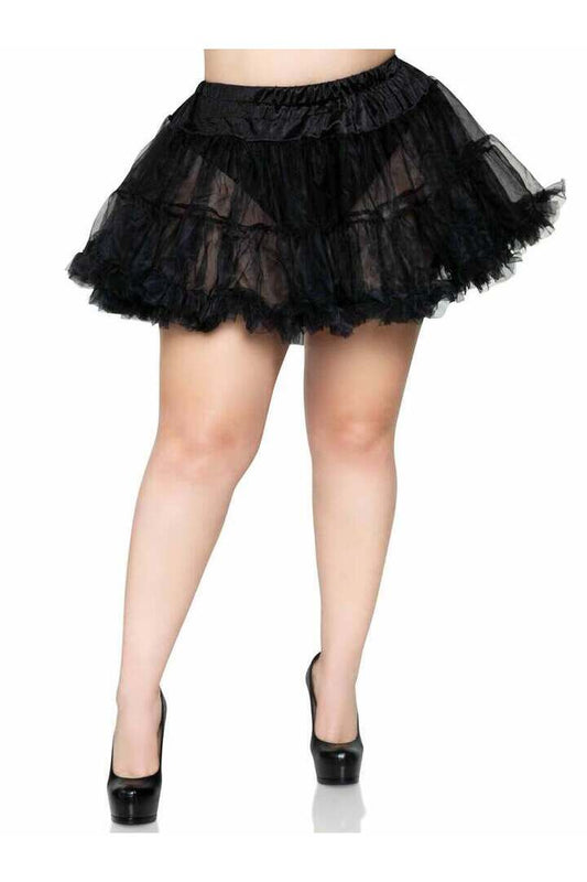 Leg Avenue Plus Size Layered Tulle Petticoat Costume Skirt in 1X/2X