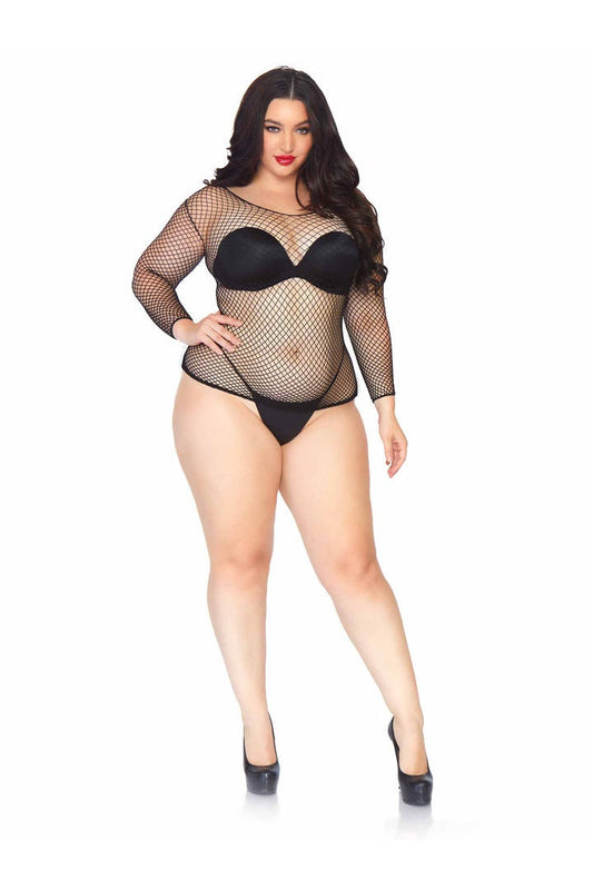 Leg Avenue Plus So Chill Fishnet Shirt in 1X/2X 1