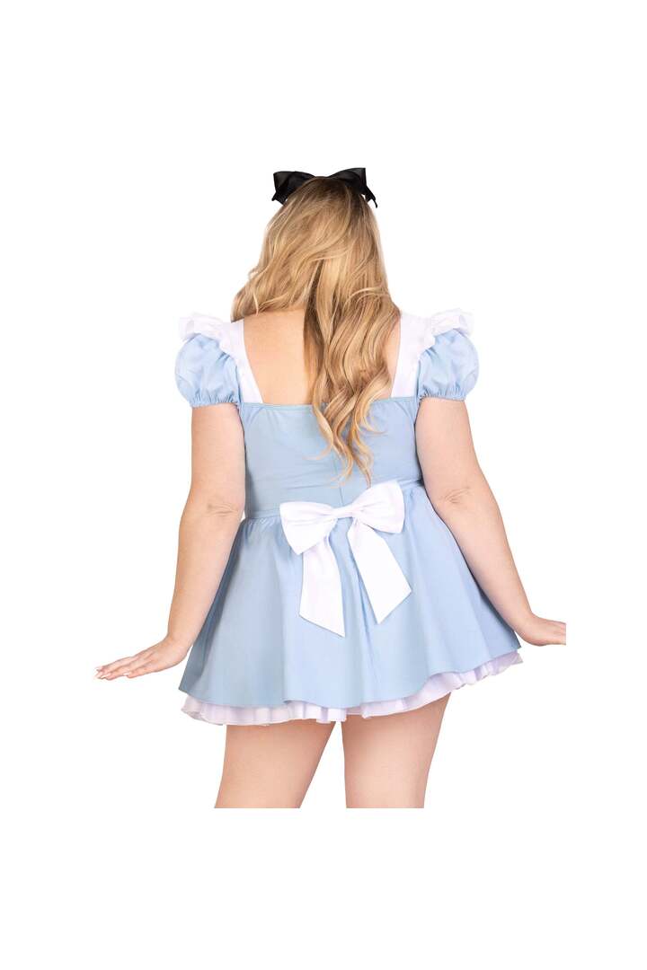 Leg Avenue Plus Storybook Alice Costume Blue 1