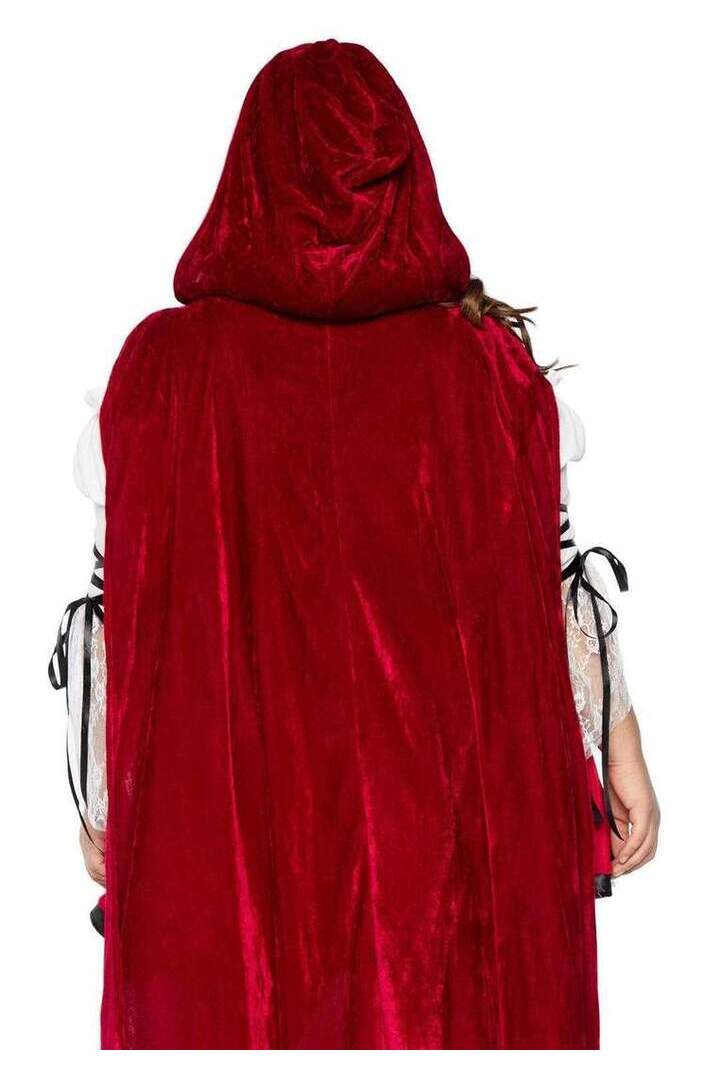 Leg Avenue Plus Storybook Red Riding Hood Costume in Red/White 2