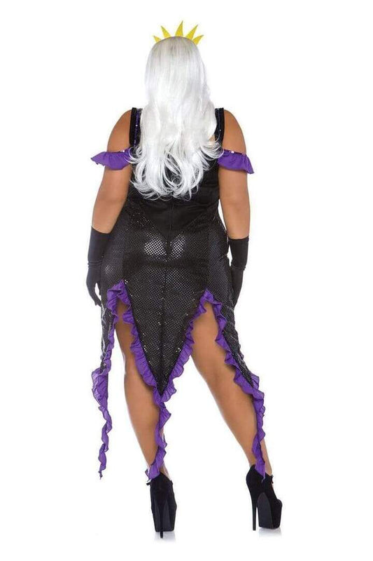 Leg Avenue Plus Sultry Sea Witch Costume in Black/Purple 1
