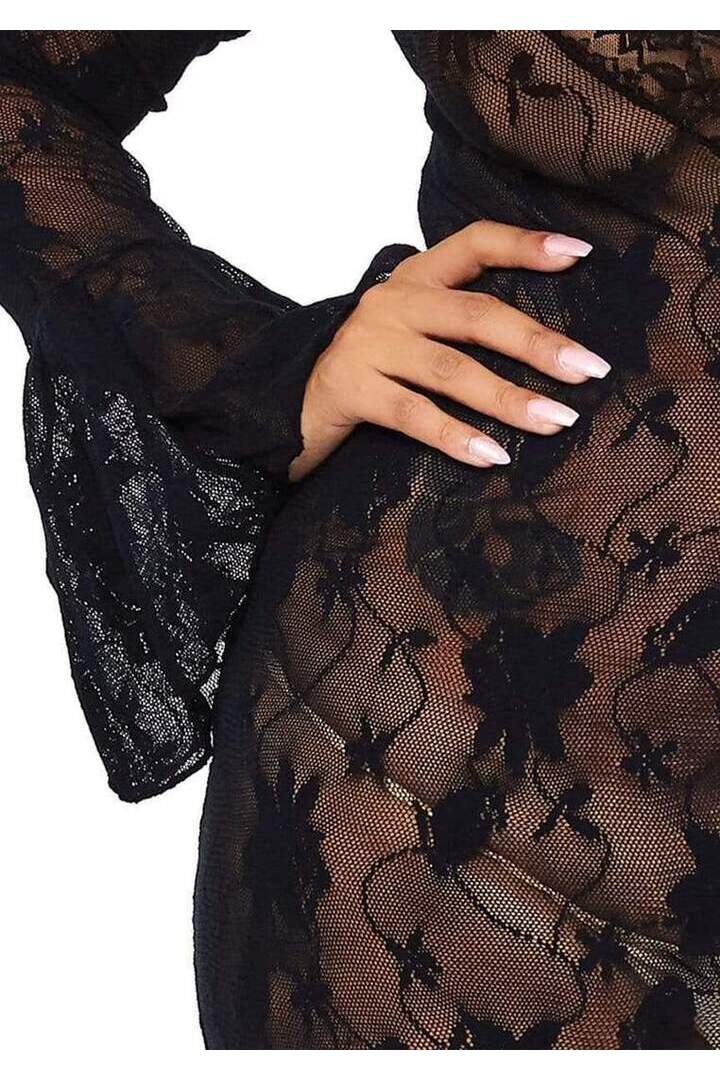 Leg Avenue Plus Unlimited Love Lace Dress Black in Queen Size 5