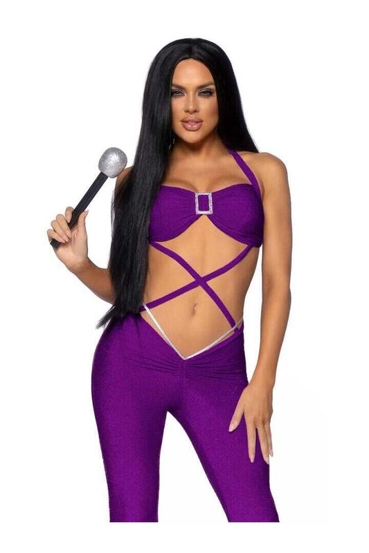 Leg Avenue Pop Star Costume in Purple 1