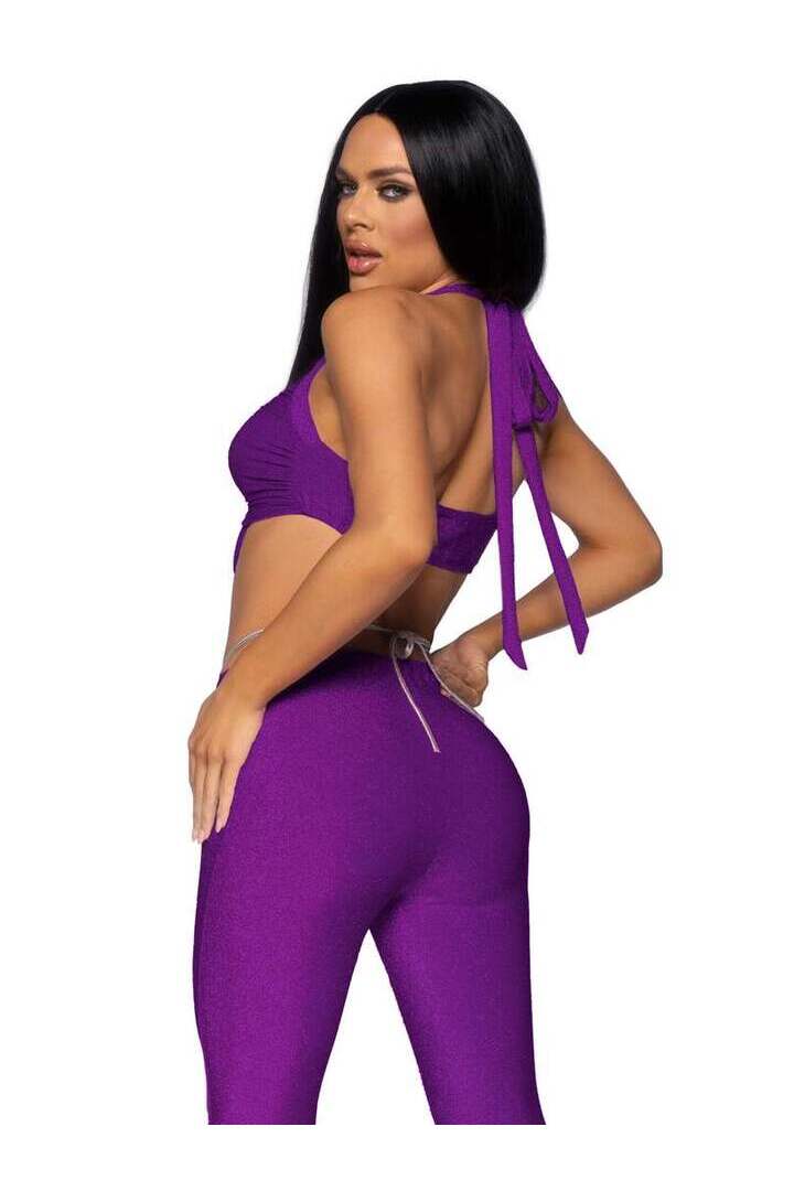 Leg Avenue Pop Star Costume in Purple 2