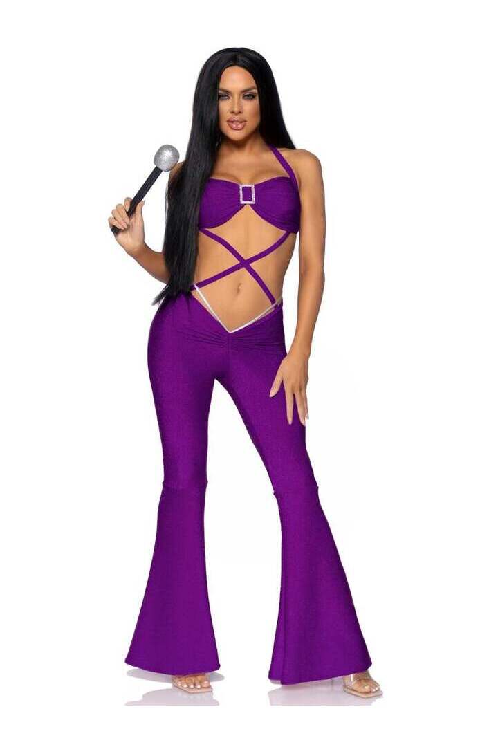 Leg Avenue Pop Star Costume in Purple 4