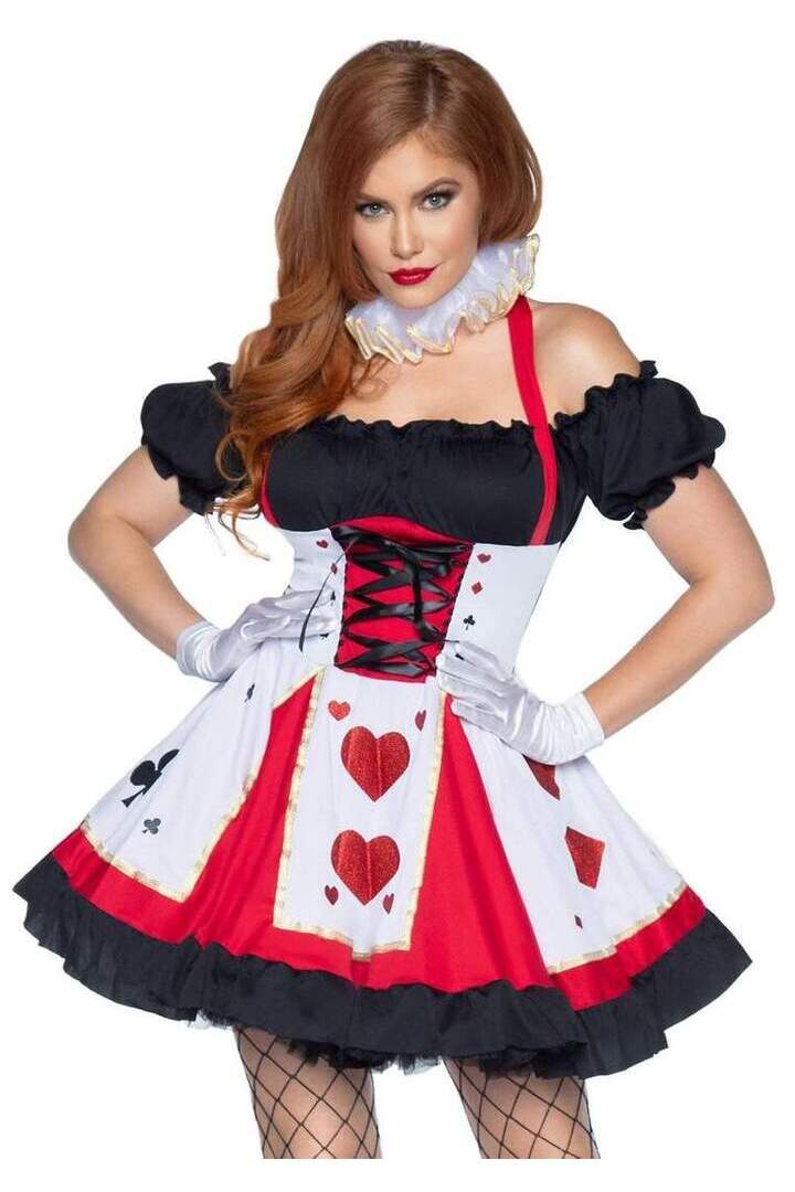 Leg Avenue Pretty Playing Card Costume in Red/Black 3