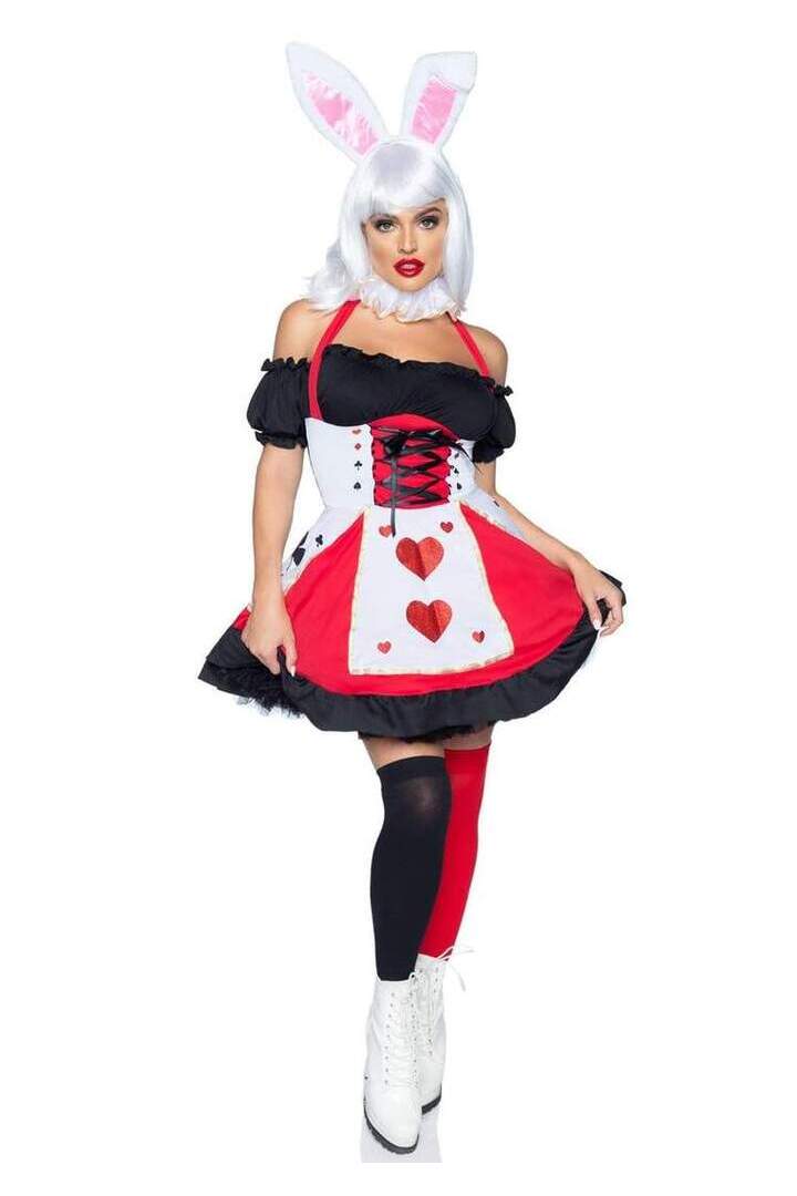 Leg Avenue Pretty Playing Card Costume in Red/Black 6
