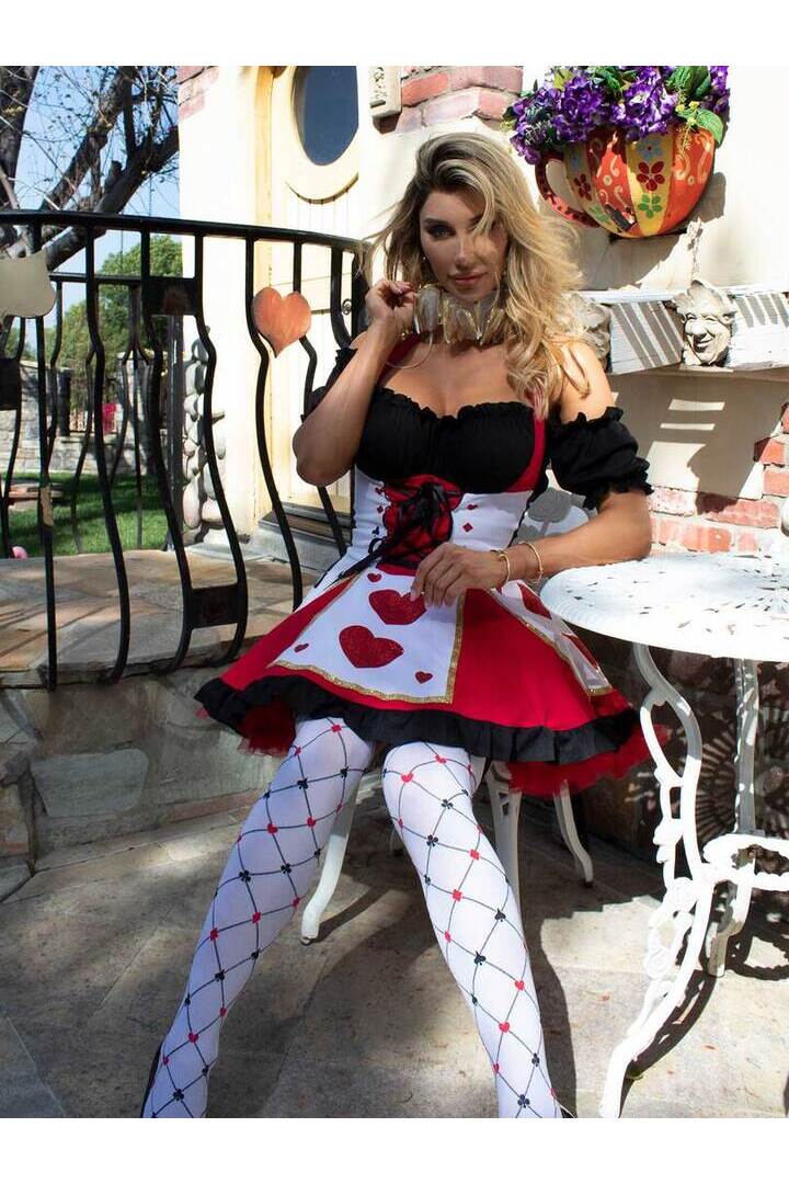 Leg Avenue Pretty Playing Card Costume in Red/Black 7